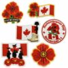 oly-d97c3ffa221f796add306610e455a496 Wholesale Red Soldier Maple Leaf Embroidery Patch DIY Clothing Accessory Resale Gift