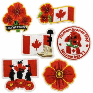 Wholesale Red Soldier Maple Leaf Embroidery Patch DIY Clothing Accessory Resale Gift