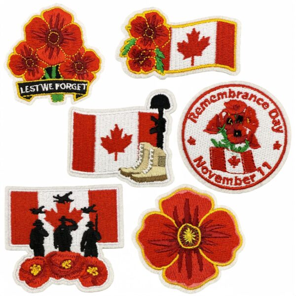 oly-d97c3ffa221f796add306610e455a496 Wholesale Red Soldier Maple Leaf Embroidery Patch DIY Clothing Accessory Resale Gift