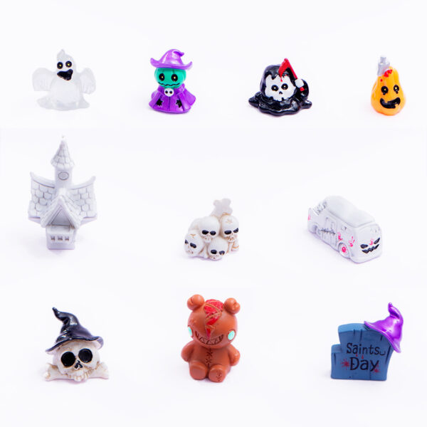 Wholesale Resin Halloween Scary Skull Figurine, Boutique Home Decor Gift