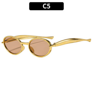 C5-gold frame light tea slices