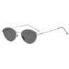 Wholesale Retro Metal Oval Sunglasses UV400 Unisex Fashion Accessory for Outdoor