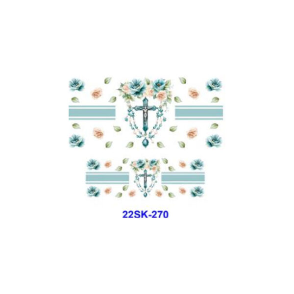 oly-d998f6b8e8e85dd617bff7a489a7698e Wholesale 8pcs Floral Religious Mini Keychain Sticker