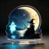 Wholesale Acrylic Halloween Ornaments - Pumpkin Ghost Standup Sign for Desktop Home Decor