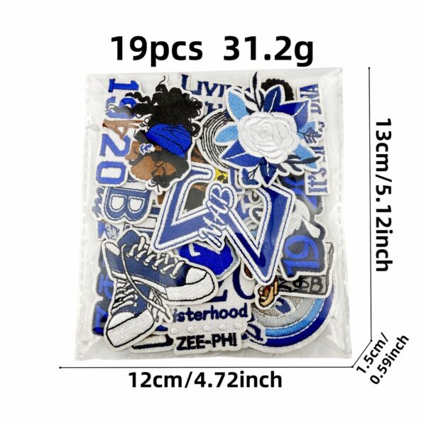 oly-d9c7e2b89f9a9067554751c7bd0dd77f Wholesale Trendy Cartoon Black Embroidered Patch Polyester Decorative Applique for Bags Clothing Resale