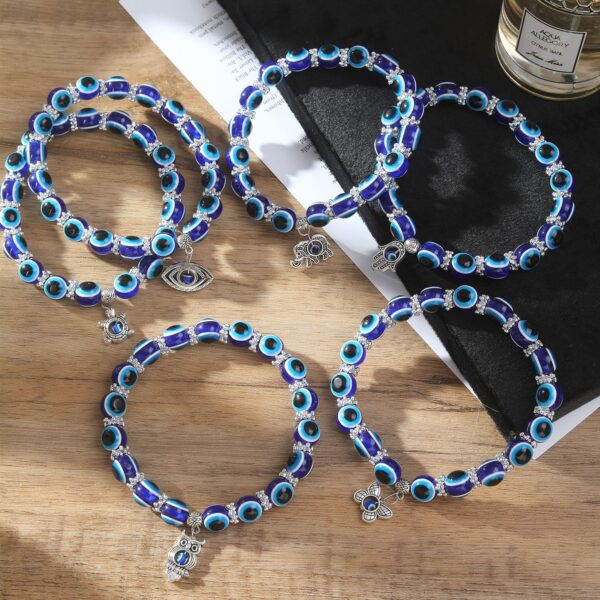 oly-d9dcbe687197641aee9e175dcf705841 Wholesale Blue Evil Eye Anklet Alloy Pendant Fashion Accessory Gift for Women