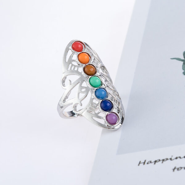 oly-d9e5a0991e21736e3e76abb3a77850bb Wholesale Geometric Colorful Stone Ring Fashion Jewelry Accessory Gift Boutique Resale