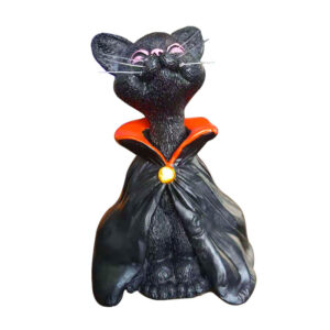YZ-SZ07-Black Robe Meditation Cat (Black)