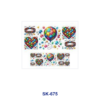 Wholesale 8pcs Fairytale Maiden Bow Cherry Heart Balloon Leopard Gradient Texture Decor Mini Cup Keychain Sticker OLY Exclusive