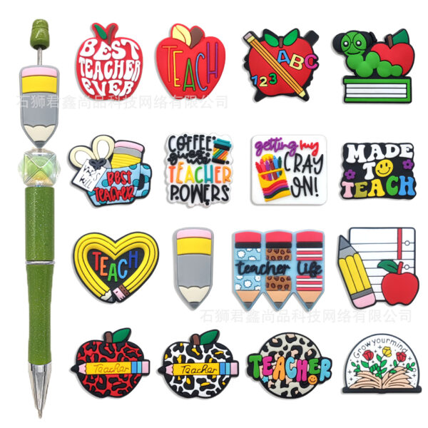 oly-d9f2d5d82eaf2234cba79abec88161a4 Wholesale Double Sided PVC Beads Decorative Pen Accents for Back to School Teacher Gift Resale