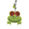 Wholesale Cute Cartoon Frog Rhinestone Keychain Alloy Key Ring Bag Charm Gift