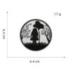 Wholesale 16pcs Black White Cartoon Embroidered Patches for Clothing Decoration Trendy Fashion Accessory
