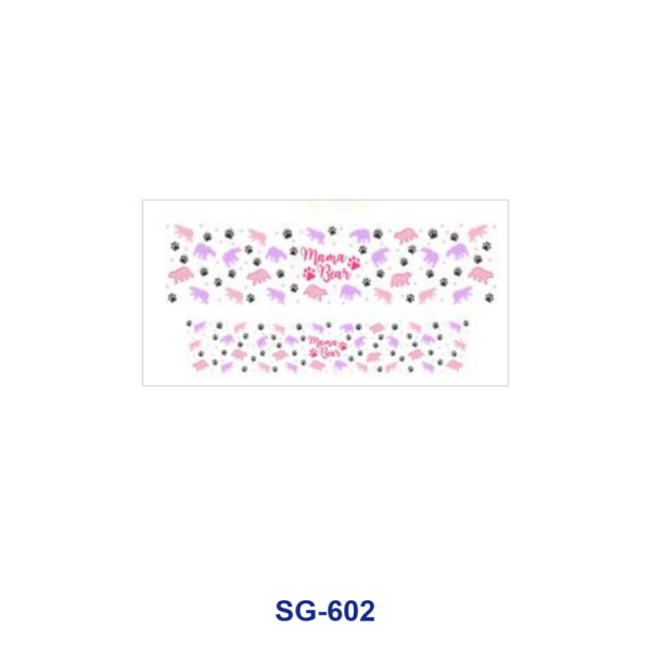 Wholesale 8pcs Lovely Puppy Paw Doodle 3oz Cup Stickers Wrap