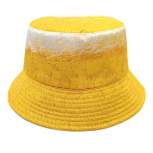 Wholesale Beer Bubble Bucket Hat Trendy Sun Protection Hat for Outdoor Festivals