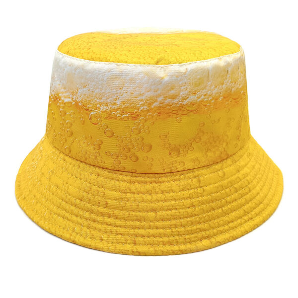 Wholesale Beer Bubble Bucket Hat Trendy Sun Protection Hat for Outdoor Festivals