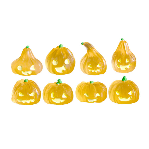 Wholesale Glow-in-the-Dark Resin Halloween Pumpkin Car Desktop Decoration Gift for Boutique Resale