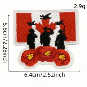 Red flower soldier patch 5 #