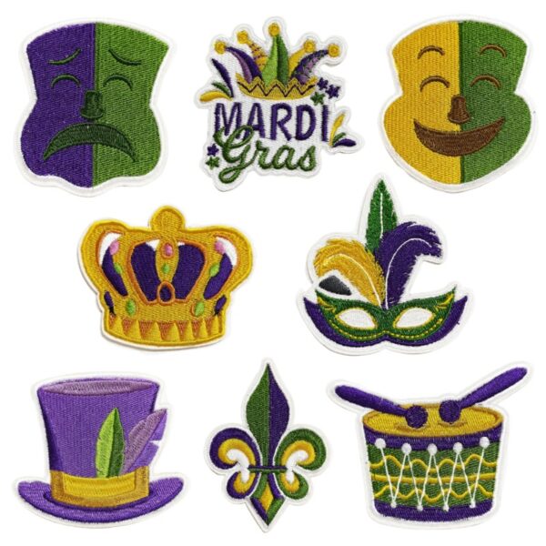 oly-da5b8c57324315c1664b9e1a9764249c Wholesale Polyester Thread Carnival Party Applique Patch Decorative Accent for Coat Fashion Gift
