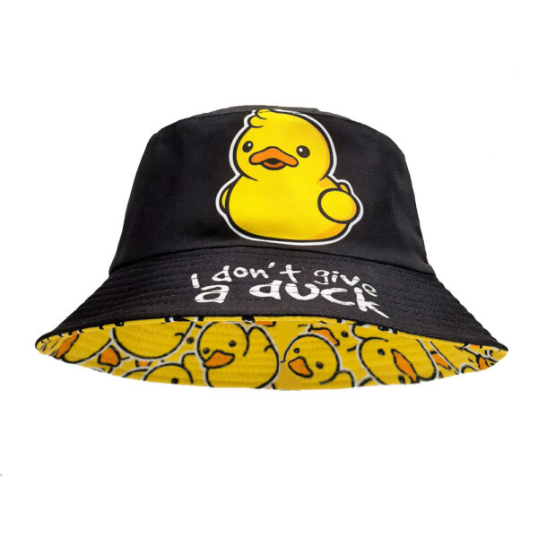 oly-da5d63f76085e5b2fabe78995b8c6ed4 Wholesale Fashion Reversible Double-Sided Yellow Duck Print Bucket Hat Sun Protection Casual Hat