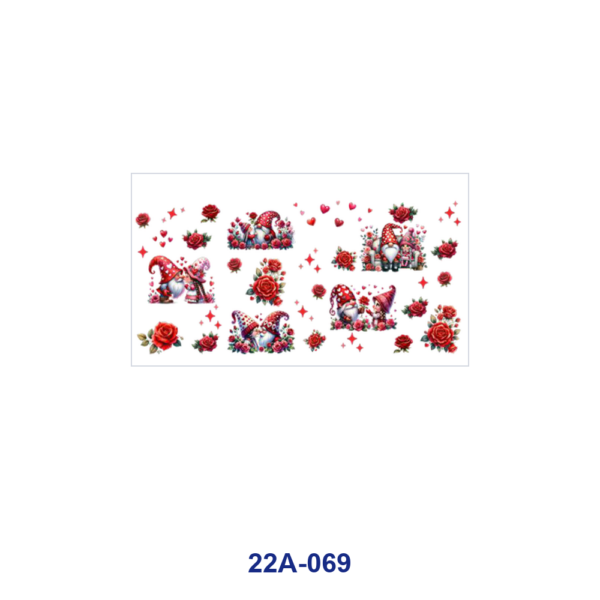 oly-da62771bf4db32628bfab9672166f85d Wholesale 5pcs Valentine Garden Sprite Cute Pig Red Pink Rose Heart Bow Mixed Floral Print 16oz Cup UV DTF Wraps