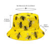 oly-da64f83e8fd5f6328c245d91d14389f2 Wholesale Bee Print Double Sided Bucket Hat Trendy Fashion Accessory Gift for Summer