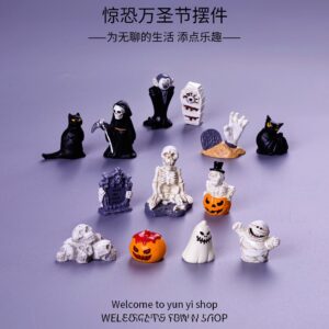 Wholesale Resin Halloween Vampire Zombie Micro Landscape Ornament for Office Car Decor