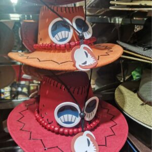oly-da7d6ddf49e1befe50d7946c85fe7f31 Wholesale Red Ace Cosplay Hat Windproof Large Brim Cartoon Fisherman Hat for Party and Boutique Resale