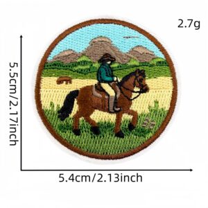 Outdoor round cloth sticker 2#