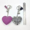 Wholesale Decorative Red Heart Korean Velvet Keychain Car Key Accessory Gift