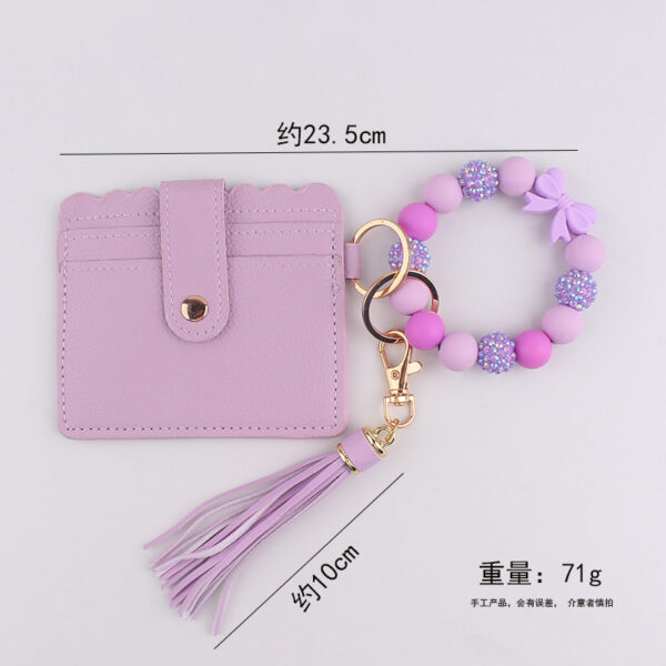 oly-da923f1689d0209a5f25ed014ce1f5e1 Wholesale Pink Silicone Bow Card Holder Keychain Wallet Everyday Fashion Accessory for Party Gift