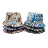 oly-da9467020342f8b8282e45faeec4de57 Wholesale Paisley Print Color Block Double Sided Bucket Hat Casual Sun Hat for Women