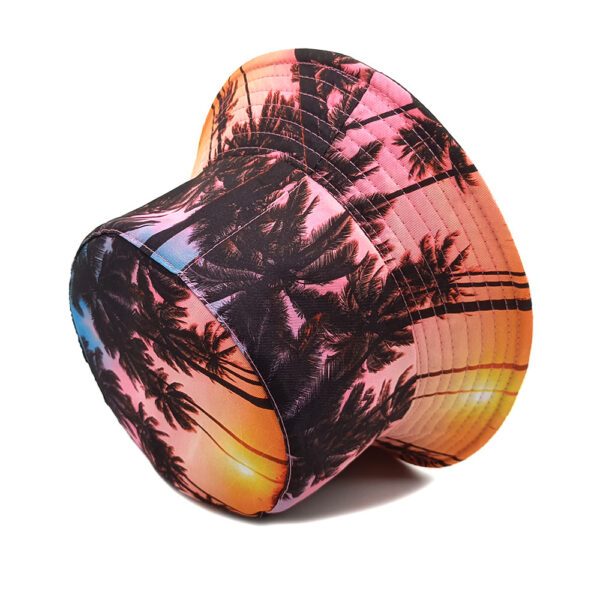 oly-da94a1fcb8f4e8ab00003bd5e47c675d Wholesale Chic Coconut Tree Print Fisherman Hat Sunscreen Beach Hat for Travel, Fashion Accessory