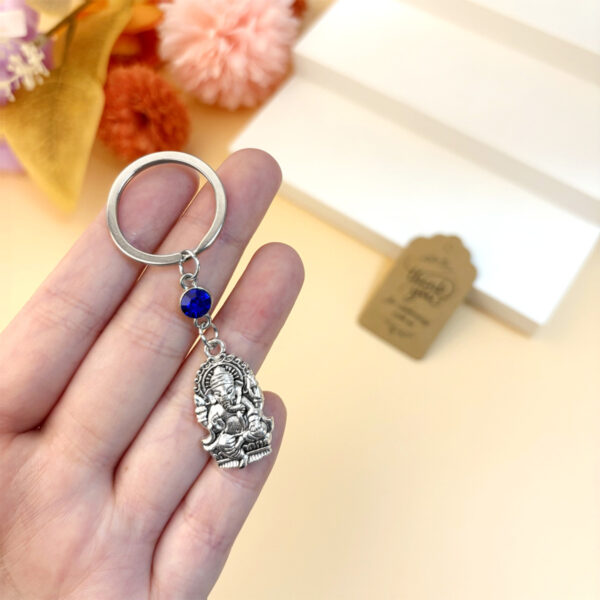 Wholesale Alloy Exotic Elephant Keychain Set with Organza Bag Wedding Party Favor Gift