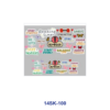 oly-dabbdec0a5cd47fba26368f890ae72bb Wholesale 2/4/8pcs Inspirational Quote Mini Cup Keychain Sticker