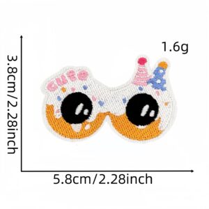 Summer glasses cloth sticker 7#