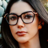 oly-dad599eb41750cf4b87c13b0d5d5dfc6 Wholesale Black Frame Grey Lens Square Sunglasses Snake Temple Women Trendy