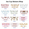 Wholesale 8pcs Cute Angel Girl 3oz Cup Stickers Wrap OLY Exclusive