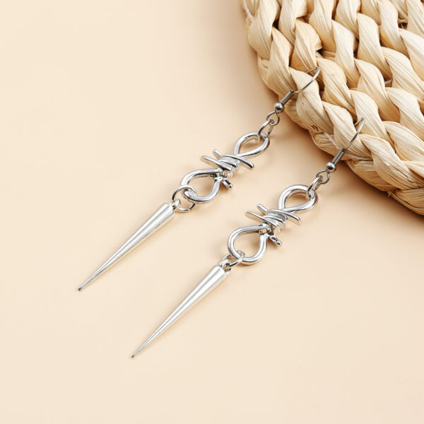 oly-dad90b2c1595643fb34119d3b52b33a1 Wholesale Y2K Vintage Double Ring Earrings for Women Zinc Alloy Punk Style Fashion Jewelry Accessory