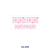 Wholesale 8pcs Heart Bow Fashion Car Drink 3oz Cup Stickers Wrap OLY Exclusive