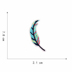 11#-feather cloth stickers