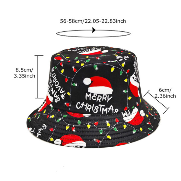 oly-db2a33b4231c7a7007caecf2936c2d27 Wholesale Neon Christmas Printed Fisherman Hat Sun Hat for Daily Wear