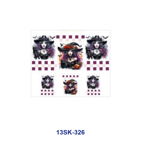 Wholesale 8pcs Gothic Witch Halloween Mini Cup Keychain Sticker