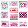 oly-db38c36b97328c37c12e911ec5d93839 Wholesale 20 Styles Pink Alphabet Gold Plaid Iron On Embroidered Patches for DIY Shoes Hats Craft Supply
