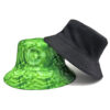 Wholesale Tie Dye Bucket Hat Green Sun Protection Unisex Outdoor Beach Hat for Resale