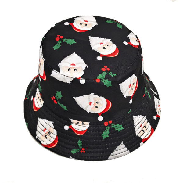 oly-db54f719ef3a3ad463ffb3f33d225c54 Wholesale Christmas Santa Pattern Fisherman Hat Trendy Outdoor Sun Hat for Everyday Wear Resale Friendly