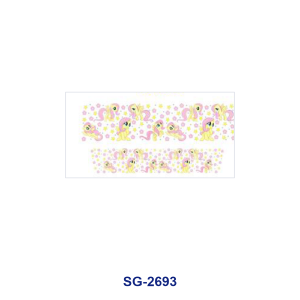 Wholesale 8pcs Cute Cartoon Floral Heart Print 3oz Cup Stickers Wrap OLY Exclusive