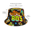Wholesale Retro Printed Bucket Hat for Women 80s Cartoon Style Sun Protection Fashion Accessory