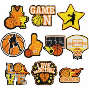 oly-dba4407531aa54e4c745f068779739ba Wholesale Cartoon Basketball Embroidered Patch Iron-on Decorative Accent for Clothing and Bags