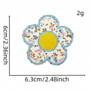 Floral floral cloth patch 1#Blue