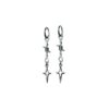 oly-dbbf9b5cdf4635b6821ba2ef37a34d6b Wholesale Silver Electroplated Metal Geometric Pearl Drop Earrings Trendy Gothic Punk Style Jewelry Accessory for Resale